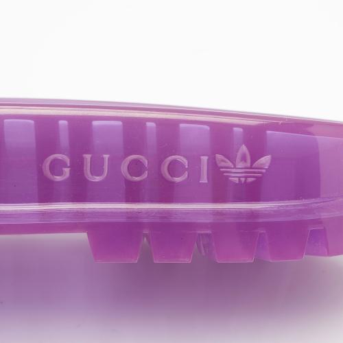 Gucci x Adidas Rubber Logo Slides - Size 9 / 39