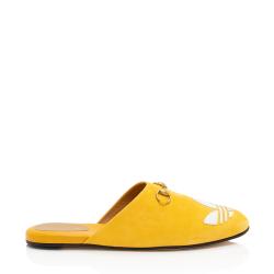 Gucci x Adidas Suede Horsebit Slipper Slides - Size 9.5 / 39.5