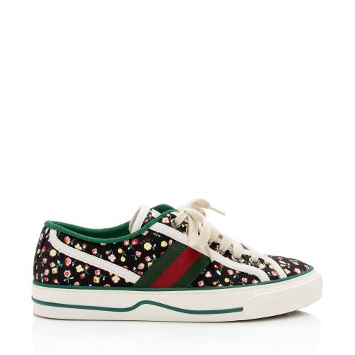 Gucci x Liberty of London Canvas Web Floral 1977 Tennis Sneakers - Size 5.5 / 35.5