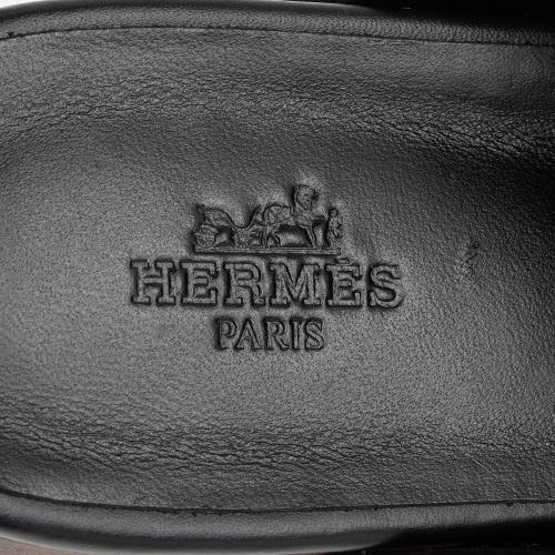 Hermes Calfskin Ellipse Sandals - Size 8 / 38