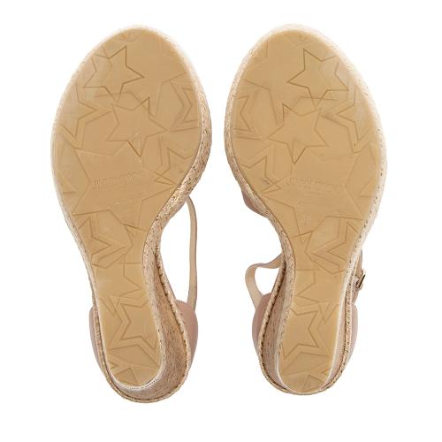 Jimmy Choo Leather Dakota Wedge Sandals - Size 8.5 / 38.5