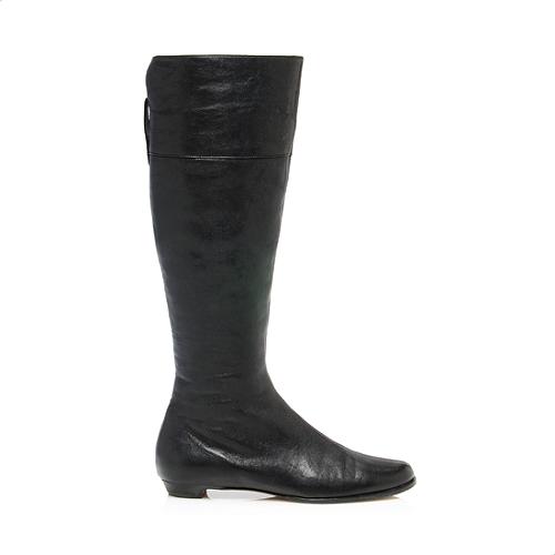 Jimmy Choo Leather Knee High Boots - Size 7.5 / 37.5