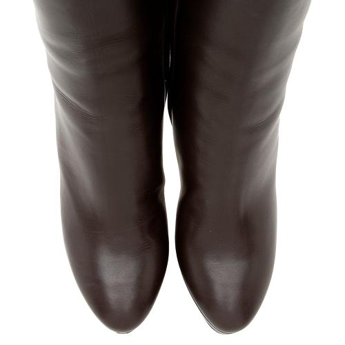 Jimmy Choo Leather Knee High Mara Boots - Size 6 / 36