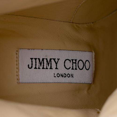 Jimmy Choo Metallic Calfskin Malene Boots - Size 7 / 37