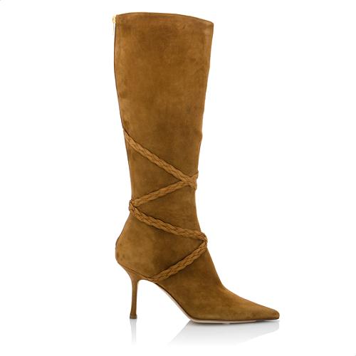 Jimmy Choo Suede Knee Boots - Size 10 / 40