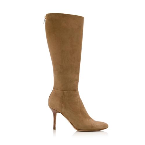 Jimmy Choo Suede Tall Boots - Size 6.5 / 36.5
