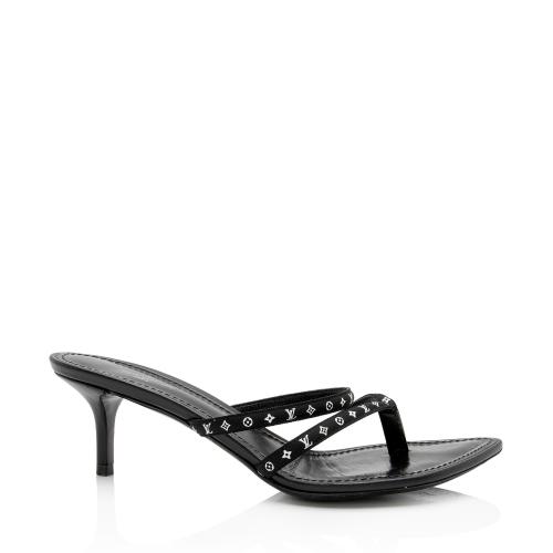 Louis Vuitton Monogram Calfskin Citizen Sandals - Size 7 / 37