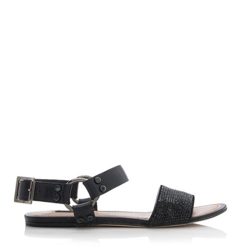 Louis Vuitton Calfskin Strauss Backstage Sandals - Size 8 / 38 - FINAL SALE 