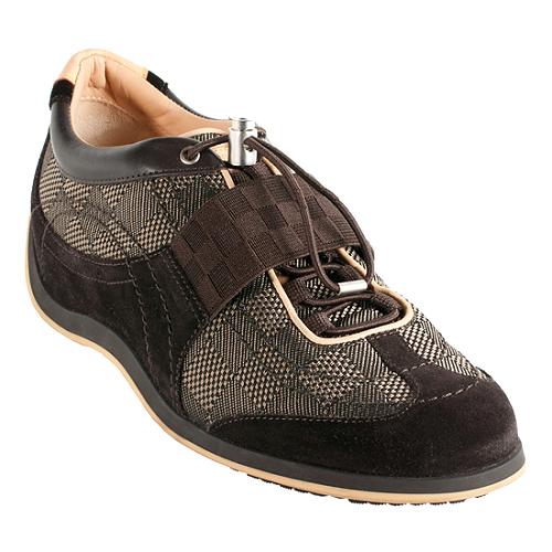 Louis Vuitton Damier Geant Chrono Sneakers - Size 7.5 / 37.5