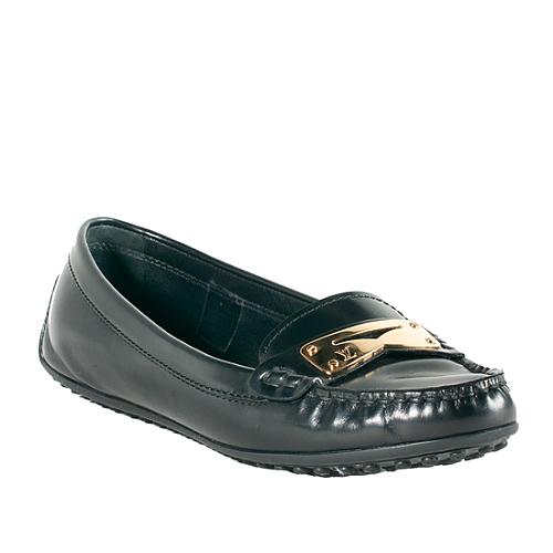 Louis Vuitton Glazed Leather Cluny Loafers - Size 8.5 / 38.5