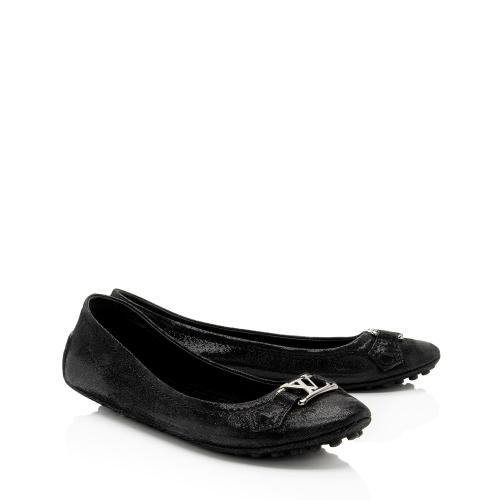 Louis Vuitton Leather Oxford Ballerina Flats - Size 8 / 38