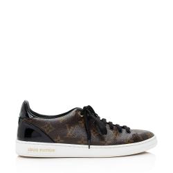 Louis Vuitton Monogram Canvas Patent Leather Front Row Sneakers - Size 8.5 / 38.