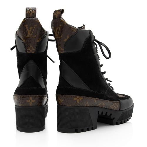 Louis Vuitton Brown/Black Suede And Coated Canvas Laureate