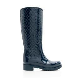 Louis Vuitton Monogram Patent Leather Rain Boots - Size 9 / 39