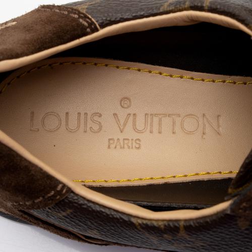 Louis Vuitton Suede Monogram Canvas Energie Sneakers - Size 10 / 40