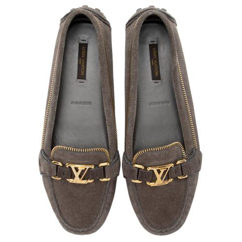 Louis Vuitton Suede Oxford Loafers - Size 8 / 38
