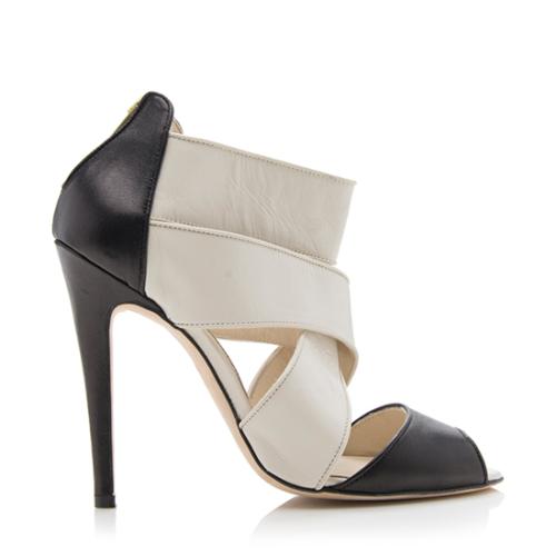 Manolo Blahnik Leather Ankle Wrap Sandals - Size 7.5 / 38 - FINAL SALE - FINAL SALE