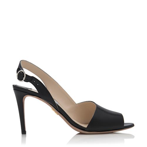 Prada Leather Slingback Sandals - Size 8.5 / 38.5