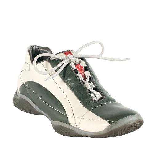 Prada Sport Bi-Colored Lace Up Sneakers - Size 7.5 / 37.5