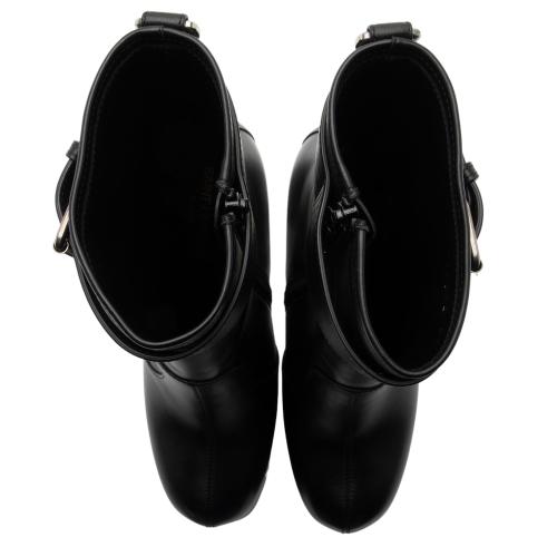 Saint Laurent Calfskin Cherry Platform Boots - Size 9 / 39
