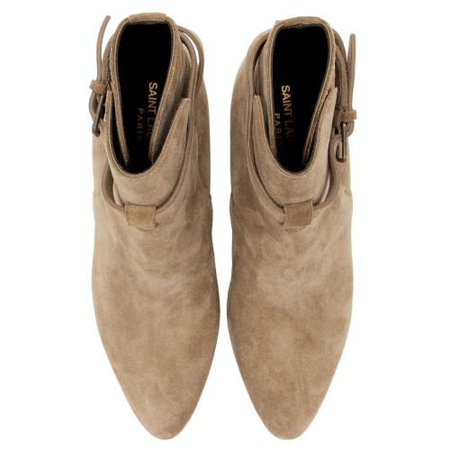 Saint Laurent Suede Wyatt Jodhpur Boots - Size 8.5 / 38.5