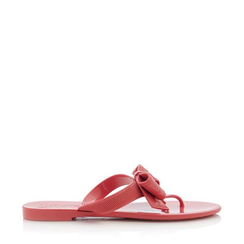 Salvatore Ferragamo Bali Thong Sandals - Size 7 / 37