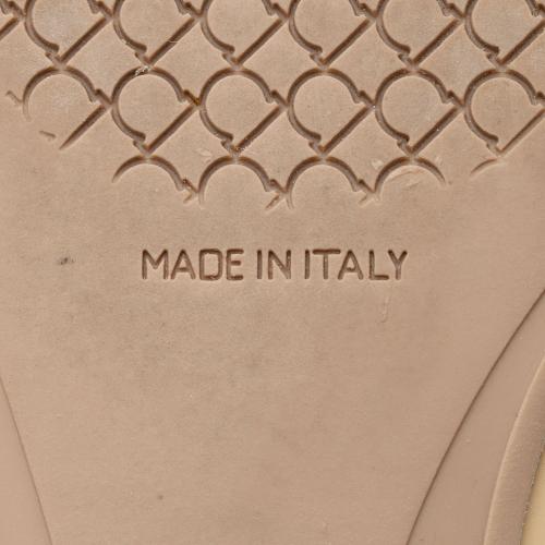Salvatore Ferragamo Patent Leather Vara Ballet Flats - Size 8 / 38