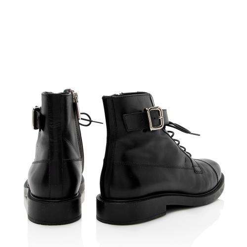 Tods Leather Buckle Ankle Boots - Size 8.5 / 38.5