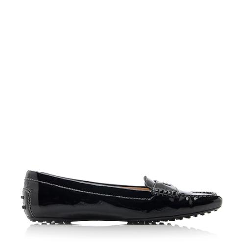 Tods Patent Leather Andie Loafers - Size 10 / 40