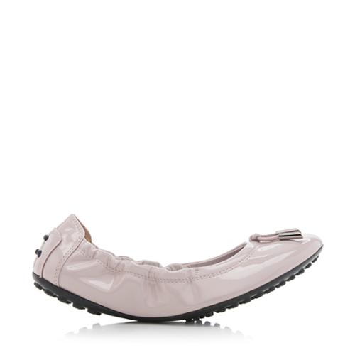 Tods Patent Leather Ballerina Flats - Size 6.5 / 36.5
