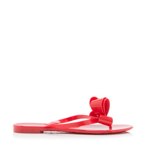 Valentino Bow Jelly Sandals - Size 9 / 39