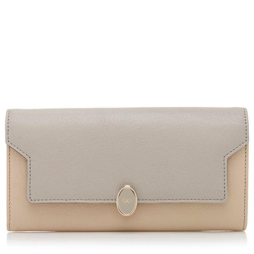 Anya Hindmarch Colorblock Leather Bathurst Bow Wallet
