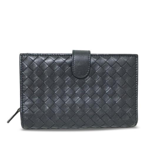 Bottega Veneta Intrecciato Leather Compact Wallet