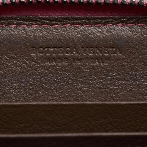 Bottega Veneta Intrecciato Leather Zip Around Wallet