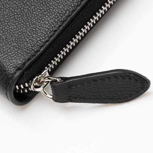 Burberry Embossed Leather Elmore Zip Around Wallet