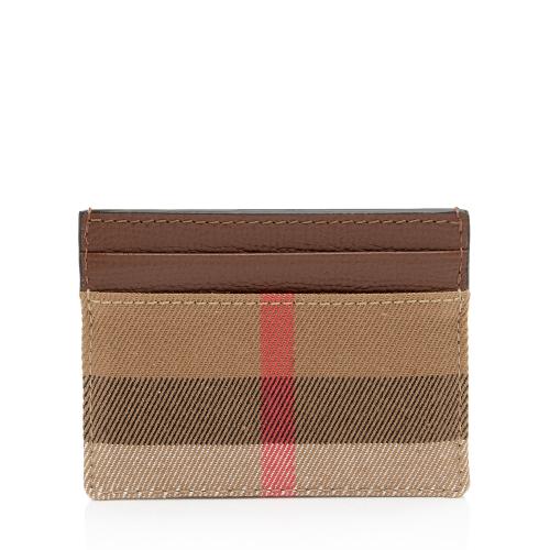 Burberry Canvas Check Card Case