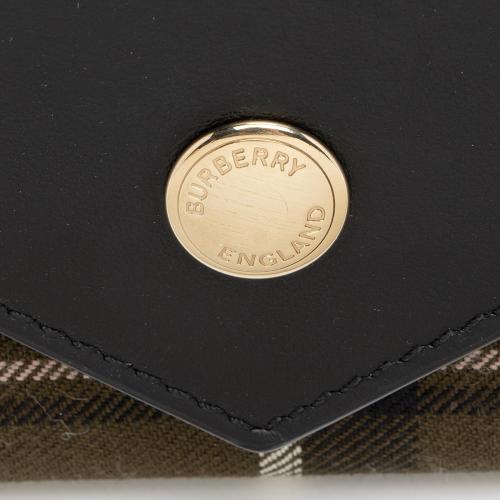 Burberry Check Smooth Calfskin Halton Continental Wallet
