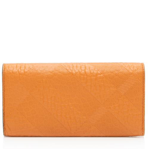 Burberry Embossed Leather Porter Wallet