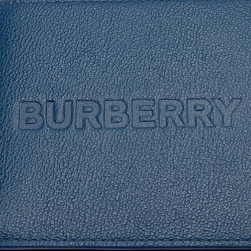 Burberry Embossed Grainy Calfskin Bi-Fold Wallet