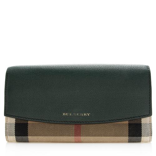 Burberry House Check Continental Wallet