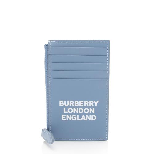 Burberry Leather Logo Alwyn Zip Card Case