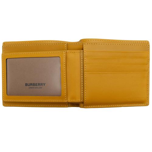 Burberry Leather Logo Bi-Fold Wallet