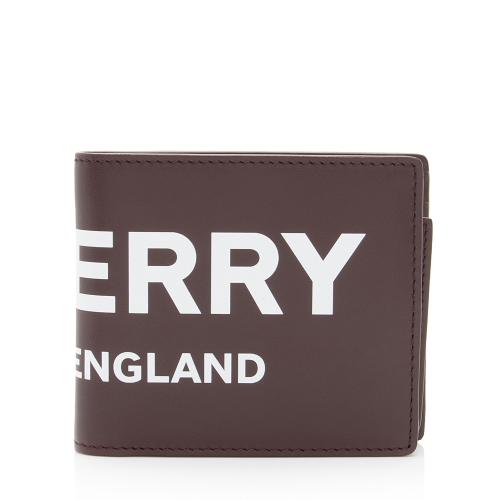 Burberry Leather Logo Bi-Fold Wallet