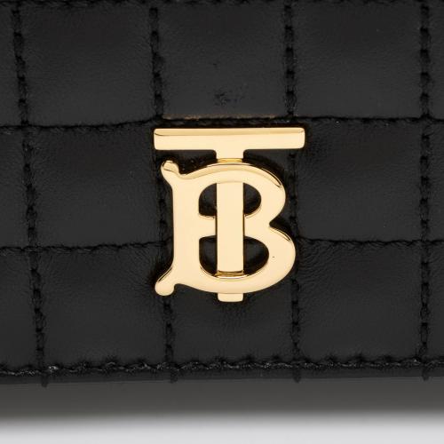 Burberry Quilted Lambskin TB Lola Wallet