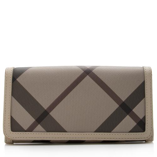 Burberry Smoked Check Continental Wallet