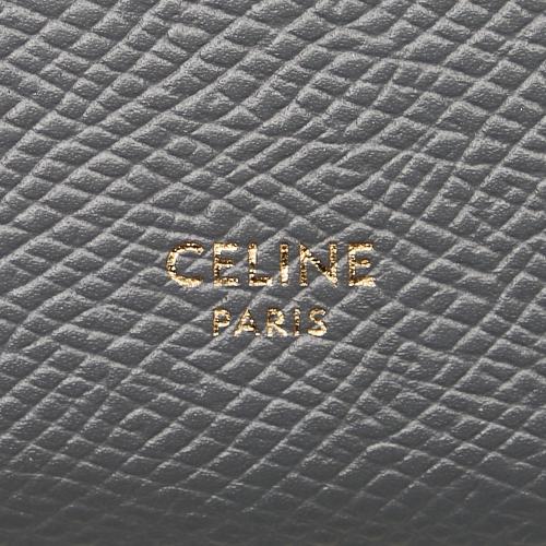Celine Large Strap Wallet in Bicolour Grained Calfskin