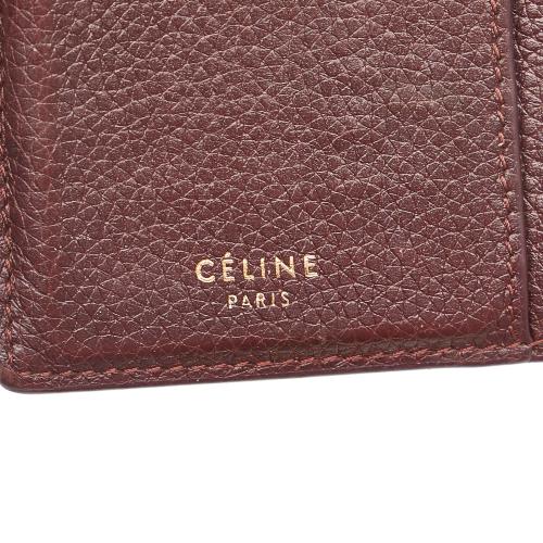 Celine Leather Zip Card Holder
