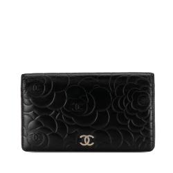Chanel CC Camellia Bifold Wallet