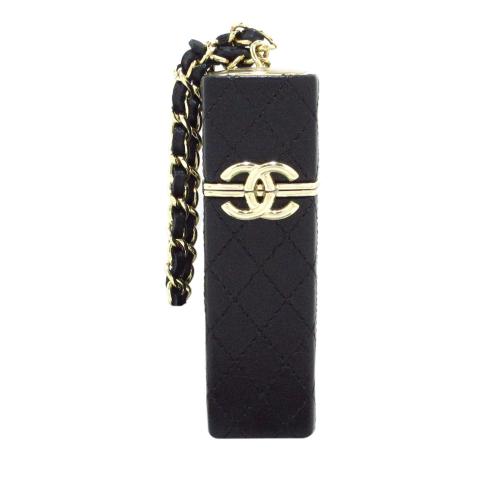 Chanel CC Lambskin Squared Lipstick Case on Chain