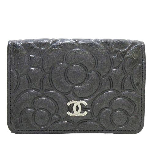 Chanel Camellia Goatskin Trifold Wallet